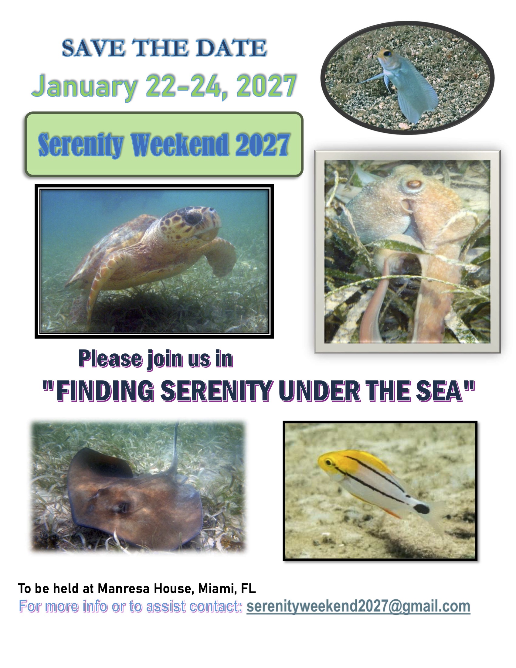 Serenity Weekend Save the Date 2027
